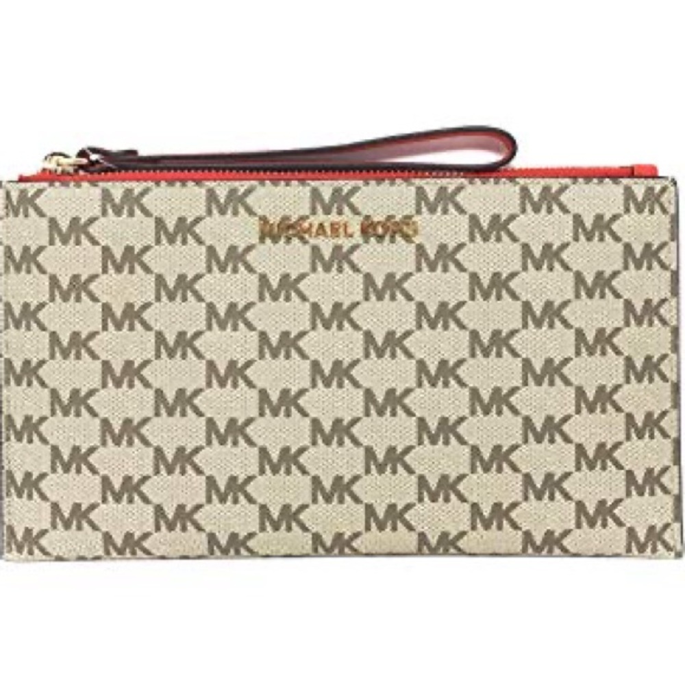 MICHAEL KORS Jet Set Large Top Zip Wristlet Wallet